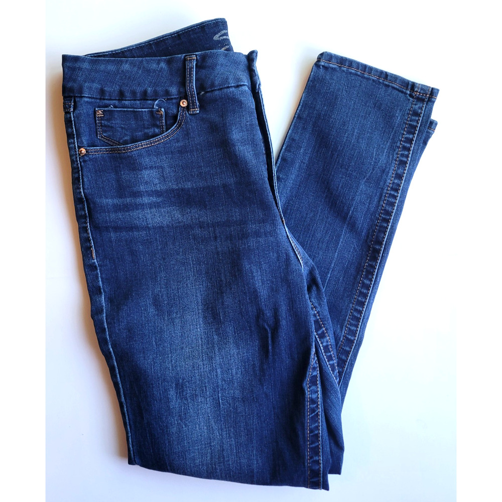Seven7 Women’s 16 Tummyless High Rise Skinny Jeans Stretch Dark Wash Denim